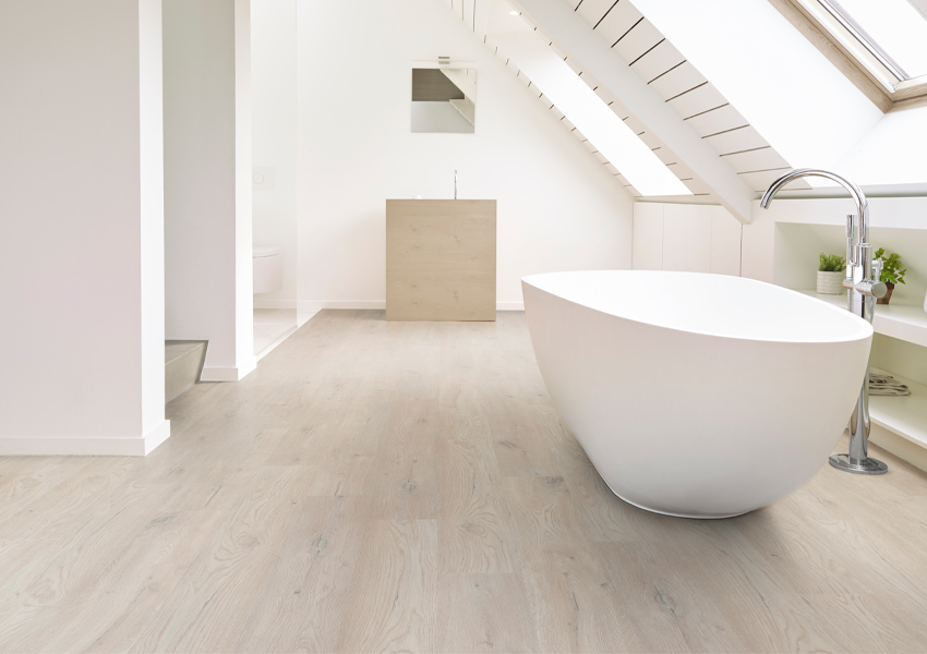 Wood Look tile in Sarasota bathroom